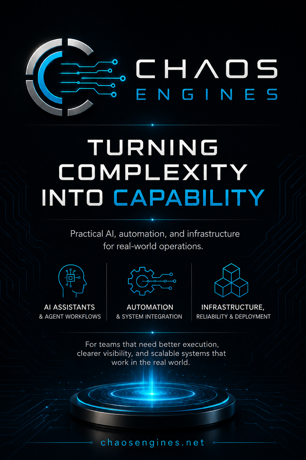 ChaosEngines — Turning Complexity into Capability
